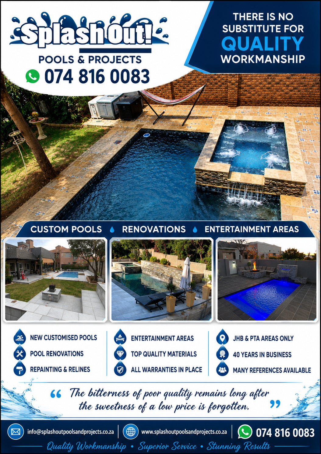 Splash Out Pools Full Page Ad June 2026